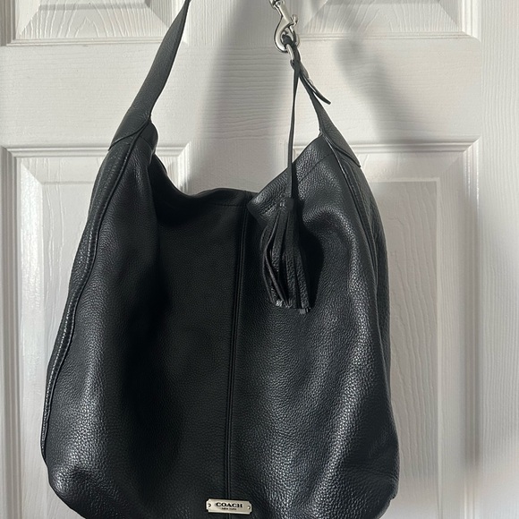 Coach Black Leather Hobo Bag - Picture 1 of 1